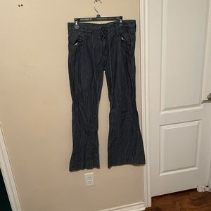 Thin denim-like flowy pants